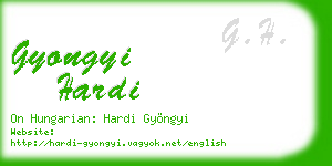 gyongyi hardi business card