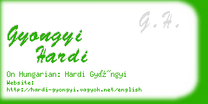 gyongyi hardi business card